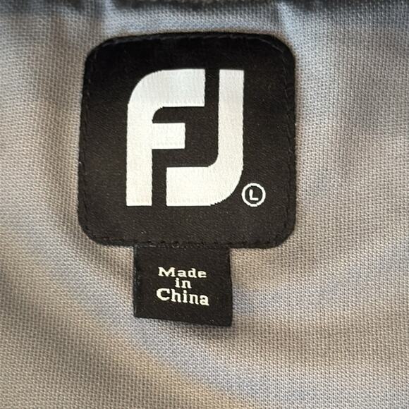 FootJoy Men's Lined Wool Half Zip Sweater Light Gray Size L - Picture 8 of 14